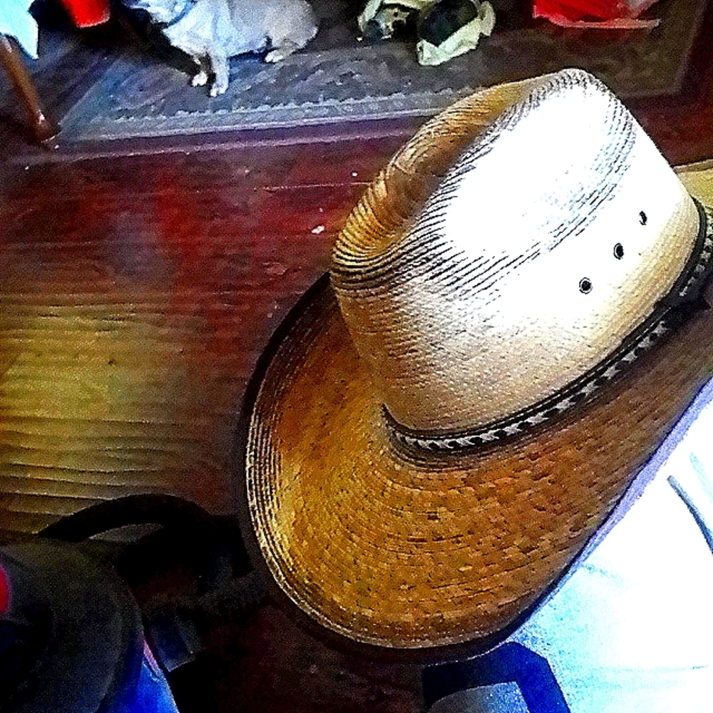 Lrg western hat New